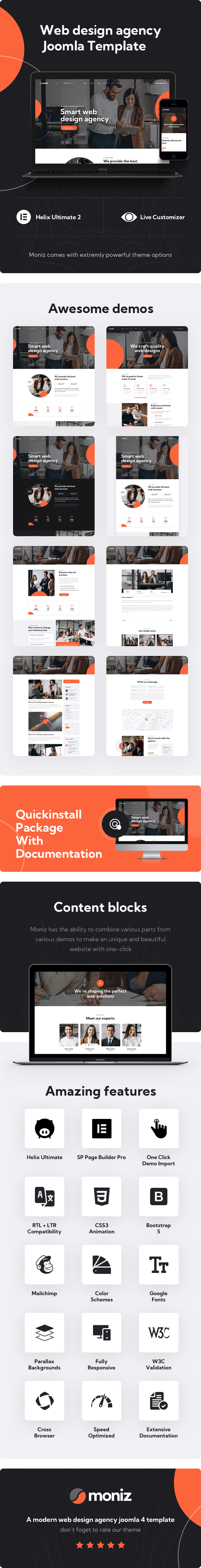 Moniz - Joomla 6 Web Design Agency Template